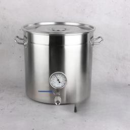 Aço inoxidável Beer Home Brewery Barril Equipamentos, Brew Caldeira, Pote com Furo de Chiller Conector e Airlock Brewing Chaleira, 50L - Image 2