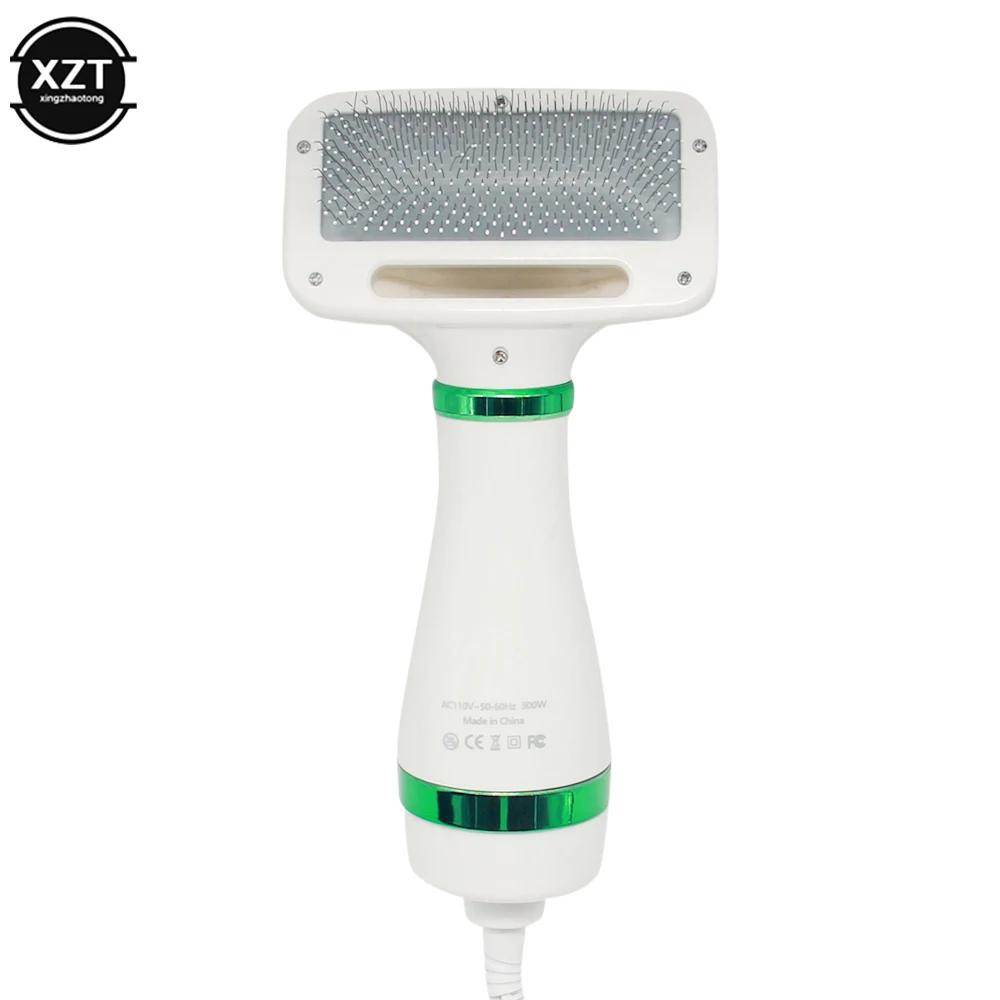 Secador de cabelo para animais de estimação 2-em 1 Higiene e Cuidados Escova, baixo ruído, ajustar a temperatura, longo, curto, cão, gato, filhote de cachorro, suprimentos - Image 1