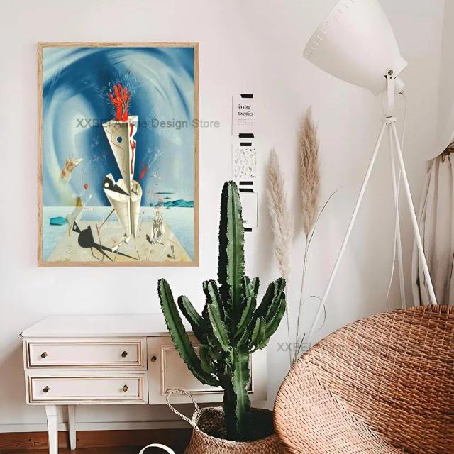 Cartaz Abstrato de Salvador Dalí: Arte Surrealista para Decorar Seu Quarto com Estilo e Alta Qualidade