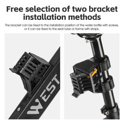 West Biking-Bicicleta Folding bloqueio com senha, Alta Segurança, Anti-Roubo, Ciclismo Cadeia portátil, Mount Bracket, Acessórios - Image 6