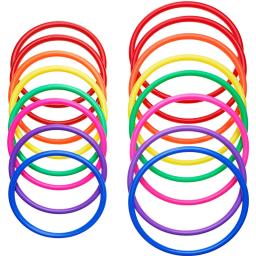 12pçs anéis de lançamento de plástico, lanche de alvo, carnaval, quintal, parque, jogos, crianças, desenvolvimento de inteligência, brinquedo de exercício educacional - Image 5