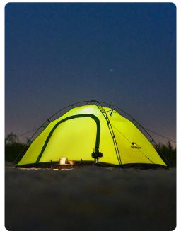 Naturehike-Outdoor Tenda Ultra Leve, Série P, Tenda para 2 Pessoas, UPF 40 + UV, Portátil, Nylon, Silicone, impermeável, Camping - Image 3