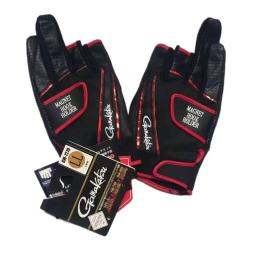 Luvas de pesca anti-derrapante Gamakatsu, couro macio, 3 dedos, esportes ao ar livre, camping, caminhadas, ciclismo, resistente ao desgaste - Image 1