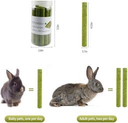 Brinquedos de mastigação para animais, cenoura e feno, varas molares para coelhos, cobaia, hamsters, chinchila, brinquedos mastigáveis coelho, deleites dos dentes - Image 6