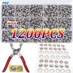 Alicate Ferramenta Metal Snap, DIY Artesanato Suprimentos, Botão De Costura, Kit de Fixação Espessada para Instalar Sacola e Roupas, 400-1200Pcs - Image 1