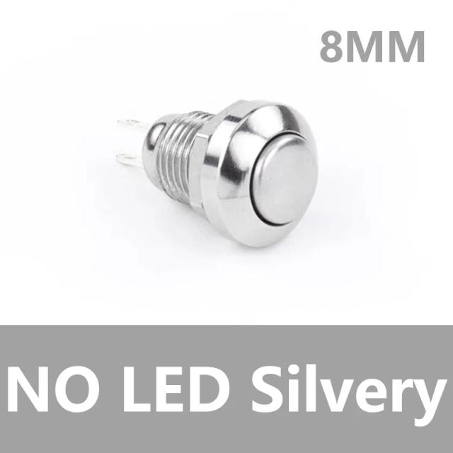 Interruptor Momentâneo Impermeável de Metal para Campainha - Disponível em 5, 20 ou 100 Peças
