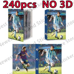 3D Futebol All Star Coleção Cartões Álbum, Mapa do livro, European Cup Binder, Notebook Proteção Booklet, Titular de armazenamento, 240 pcs - Image 1