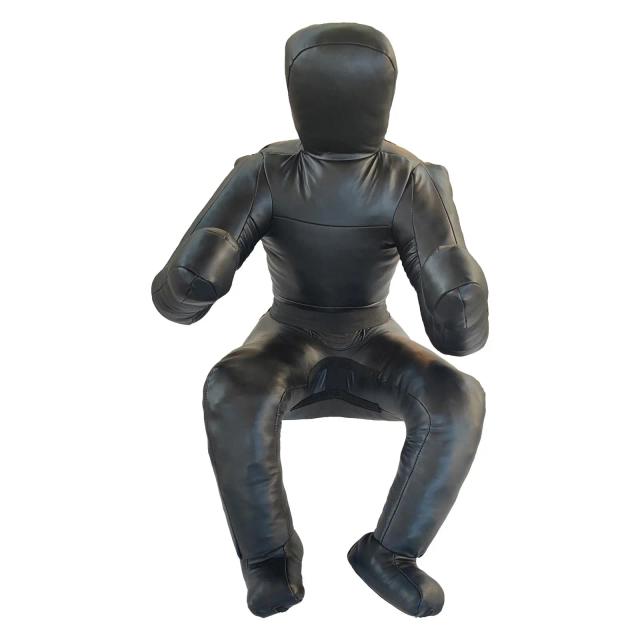 Boneco Multiuso Profissional para Exercícios de Artes Marciais e Treinamento de Kickboxing, Taekwondo e Jiu Jitsu em Couro PU