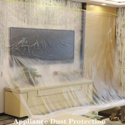 Filme de mascaramento transparente pré-gravado, gota e pano, folhas de plástico, protetor do tapete do assoalho para a mobília, pintura do carro - Image 5