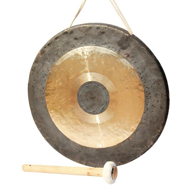 Instrumento de Percussão em Cobre de 60cm e 80cm para Meditação Profunda