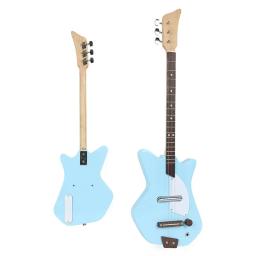 3 Cordas Montado Madeira Guitarra Elétrica Acústica Crianças Pickup Mini Viagem Música Cordas Instrumento Violao Para Crianças Iniciante - Image 2
