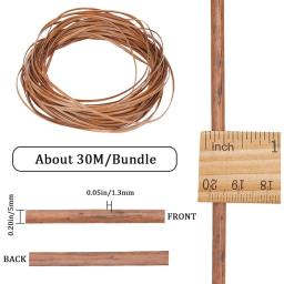 Kit de reparo tecido Rattan, Material de tecelagem, Cesta Plana Plástica, Reed De Tecelagem De Vime, Móveis De Malha, 5mm x 30m - Image 2