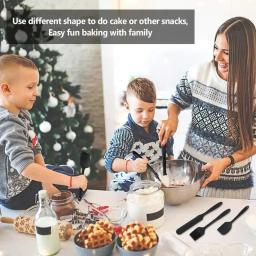 Conjunto De Espátula De Silicone Resistente Ao Calor, Utensílios De Cozinha, Raspadores De Creme De Bolo, Escova De Óleo, Ferramentas De Cozimento De Salada, Produto comestível, 6Pcs - Image 6