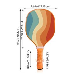 Crianças pickle bola paddle compacto suor-wicking antiderrapante raquetes de tênis de madeira esportes e ao ar livre tênis & raquete equipamentos esportivos - Image 6