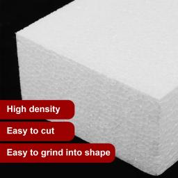 Blocos de Espuma Densa (4 Peças) para Artesanato DIY, Cubos Brancos para Escultura, Pintura, Colagem, Fixação, Aprendizagem Criativa e Projetos Escolares de Arte - Image 3