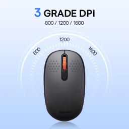 Baseus-F01B Mouse Bluetooth sem fio, Mouse 2.4G, 1600 DPI, Clique Silencioso para MacBook, Tablet, Laptop, PC, Acessórios para Jogos, Bluetooth 5.0 - Image 2
