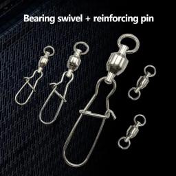 Pin De Conector De Pressão Giratória, Rolamento De Esferas, Kit De Fivela De Anel De Rolamento, Linha De Lure Conectar, Bloqueio Cruzado, Ferramentas De Pesca, 20Pcs - Image 1