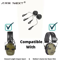 Earmuf eletrônico arco OPS-CORE capacete ferroviário adaptador tático suporte de fone de ouvido para howard leight impacto esporte caça tiro fone de ouvido - Image 2