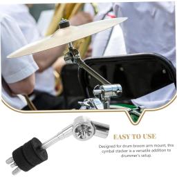 Acessórios de percussão ajustável, 6 Polegada, Cymbal Stacker, Stand, Rod Lever, Mount Holder, Drum Arm, Acessórios, 2pcs - Image 5