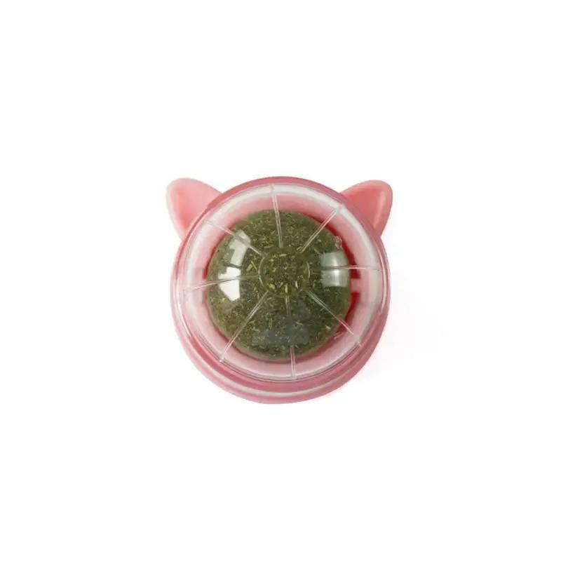 Natural Catnip gato rotativo parede bola brinquedos, lambendo lanches, nutrição saudável bola, limpeza dos dentes brinquedo, Pet fornecimentos - Image 1