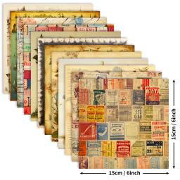 Scrapbooking Paper Pad, Christmas Journal Planner, Cartão Cardstock Backgrounds, DIY Art Craft Decoração, 15x15cm, 12 folhas - Image 4