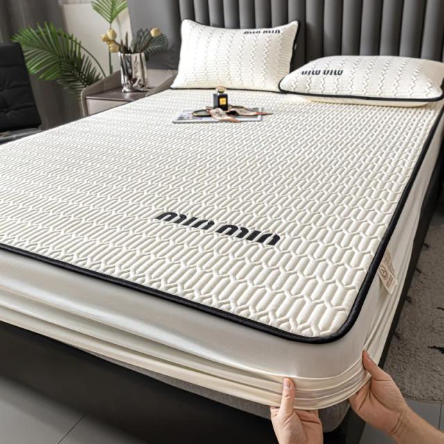 Capa de Colchão Acolchoada em Algodão Puro: Protetor Antialérgico para Cama Queen e King Size