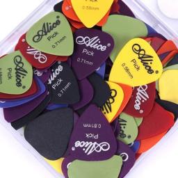 24/30/50/60 peças palhetas de guitarra Alice espessura 0,58 0,71 0,81 0,96 1,20 1,50 mm cor mista e tamanho misto - Image 1