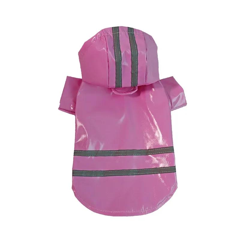 Capa de chuva impermeável do cão do plutônio do revestimento do cão para cães pequenos gatos reflexivo do filhote de cachorro raincape chihuahua yorkies poncho do animal de estimação - Image 1