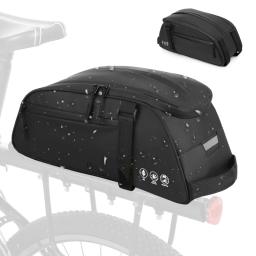 Reflexivo Mountain Bicycle Seat Bag, impermeável bicicleta traseira Rack Bag, portador de bicicletas, ciclismo traseiro Rack, saco de ombro, acessórios de ciclismo - Image 1