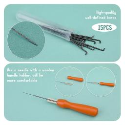 9 Uds. De juegos de fieltro de aguja Manual para hacer animales, Kit de inicio de fieltro de aguja, herramientas de fieltro de lana con instrucciones para suministros de fieltro - Image 4
