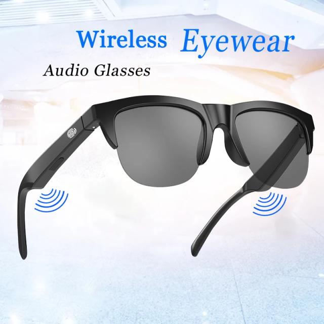 Óculos Polarizados Inteligentes para Esportes ao Ar Livre com Bluetooth e Assistente de Voz para Música