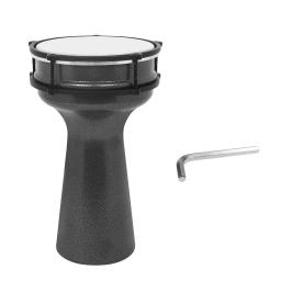 Tambor de metal portátil africano para crianças Djembe preto, tambor de mão, percussão profissional, bateria de instrumentos musicais, 8 in - Image 2