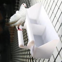 Alimentador de grande capacidade estendido para pássaros, comida caixa, gaiola de estimação, alimentação água papagaio, pombo, mynah Dropship - Image 3