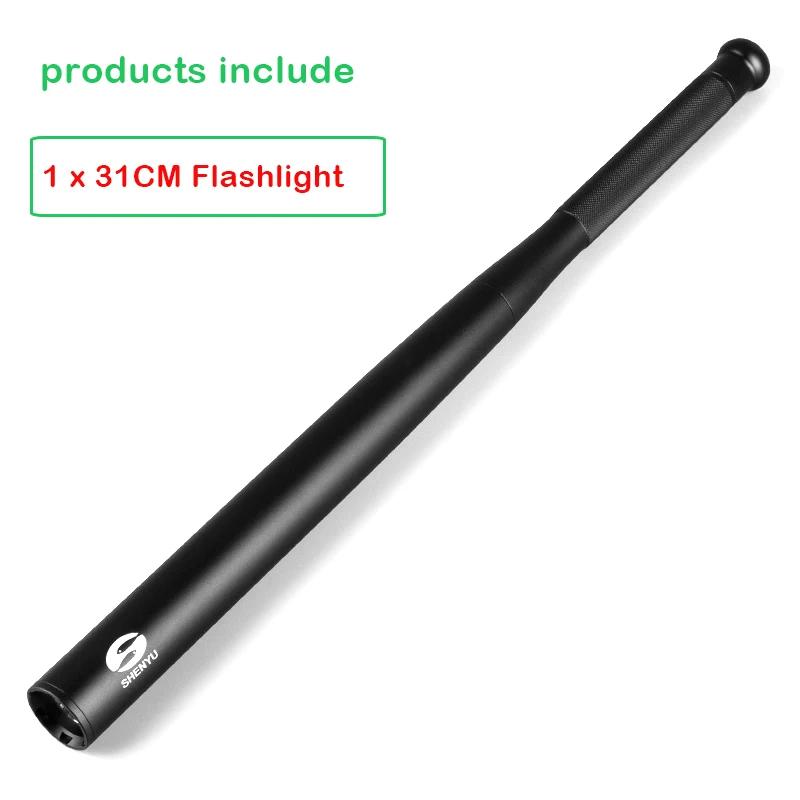 Baseball Bat LED Lanterna, impermeável Super Bright Baton, alumínio liga tocha, emergência auto-defesas, iluminação exterior, 31-46cm - Image 1