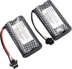 Bateria Li-ion recarregável com carregador, 7.4V, 1300mAh, 10C, SM-3P Plug, carro de controle remoto, Huina 1575 RC Truck, MN82, MN128, MN78 - Image 5