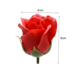 Spilewka rosa de 3 camadas com pétalas encaracoladas, cabeças de flores falsas, caixa de presente diy para casamento, dia dos namorados, decoração de casa, flor artificial - Image 2