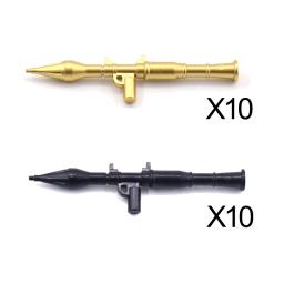 Bloco de construção moc militar figura acessório caixa arma kit bala samurai lâmina rpg bazuca camuflagem argamassa menino brinquedo presente k047 - Image 3