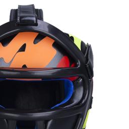 PU Sanda Boxe Capacete para Crianças, Proteção Espessada, Adulto Taekwondo Headguard Set, Artes Marciais Headguard - Image 5