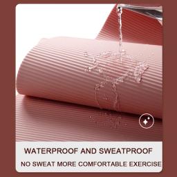 Tapete de Yoga Antiderrapante Grosso para Exercício, Alta Densidade, Fitness Desportivo, Casa, Pilates, Ginástica, 185x60cm - Image 3
