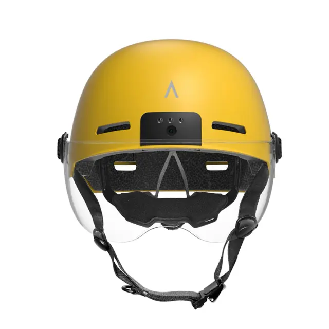 Capacete com estabilização para gravação em bicicletas e motos, câmera grande angular 130°, lanterna traseira inteligente e sinalizador, 1080p a 30FPS