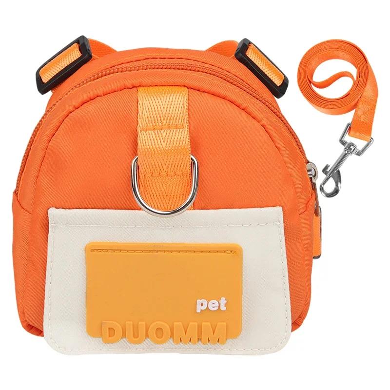 Grande Capacidade Multifuncional Pet Snack Saco de Armazenamento com Trela, Ajustável Arnês Mochila, Adequado para Viagens, Caminhada, Cães - Image 1