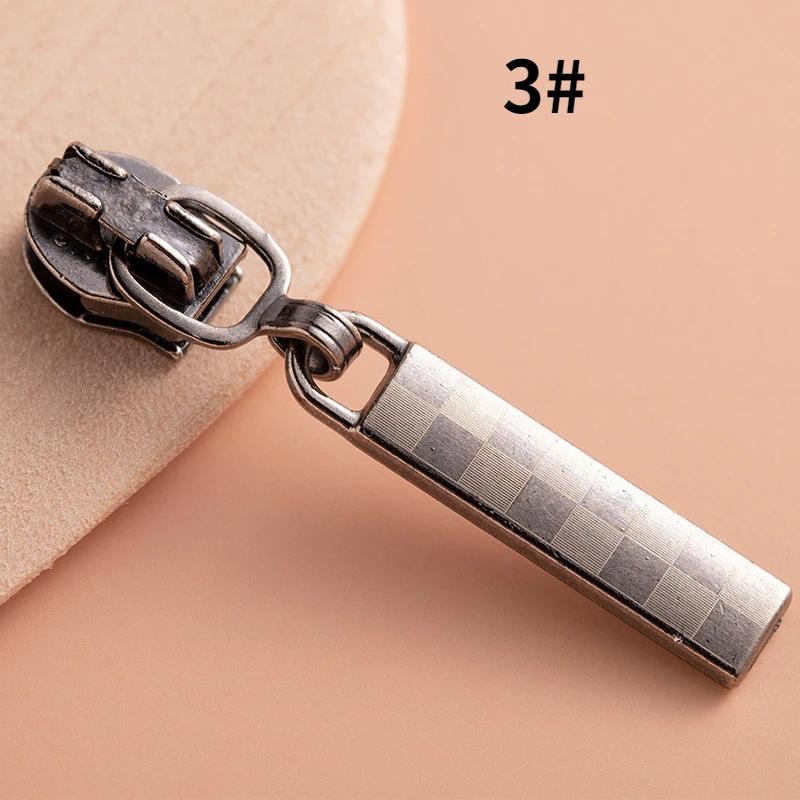 Resina Nylon Zíperes para Substituição Suitcase Vestuário, Cabeça Zipper, Costura DIY Artesanato, Sliders, Resina, Metal, 5Pcs, 3 #, 5 #, 8 # - Image 1