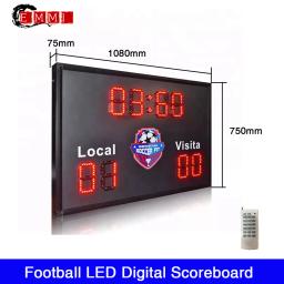 Venda quente eletrônico placar de futebol led placar sinal para o jogo de futebol - Image 1