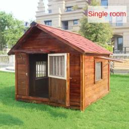 Casa de madeira maciça impermeável ao ar livre para animais de estimação, Villa moderna para cães, Big Dog House, Cate U - Image 4