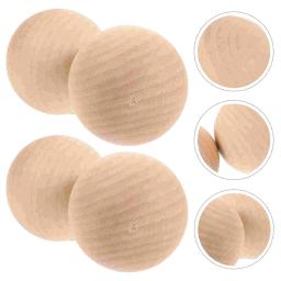 Croquet Petanca Balls for Kids, Bola de madeira para crianças, Rolling Kick, 4 pcs - Image 4