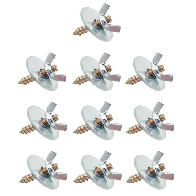 Kit de Montagem para Gaiola de Pássaros com Parafusos de Metal e Porcas - 10 Peças M5 x 30 para Plataforma de Exercício e Suporte de Pássaros