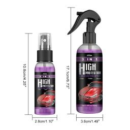 Car Nano Ceramic Coating Spray, polimento automático, pulverização de cera, alta proteção, pintura do carro, reparo do risco, 100ml, 3 em 1 - Image 6