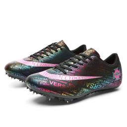 Tênis de corrida Spike para homens e mulheres, treinamento de atletismo, tênis de atleta, jornal de unhas, Graffiti, infantil - Image 3