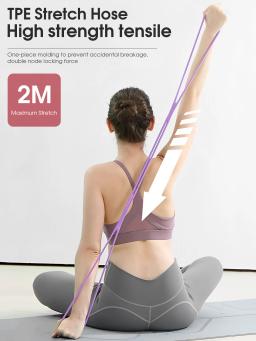 8 faixa de resistência para treino fitness, braço, costas, ombro, exercício, faixa elástica de treinamento, yoga, pilates, equipamento de fisioterapia - Image 5