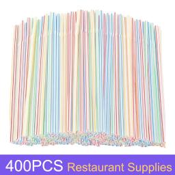 Fluorescente plástico canudos, dobrável, descartável, decoração do casamento, cozinha, Fontes do partido, 100-1000 Pcs - Image 5